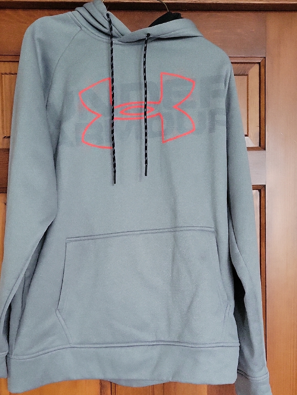 Under Armour Gray Hoodie with Red Logo